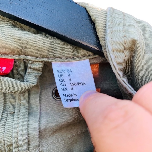 Divided by H&M light military green size 4 women's jacket - Picture 4 of 4